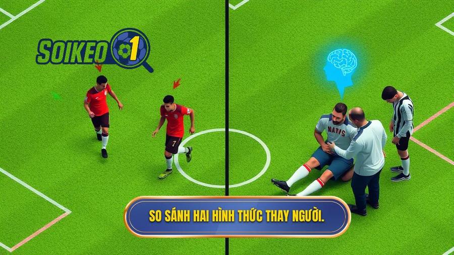 3. So sánh hai hình thức thay người.