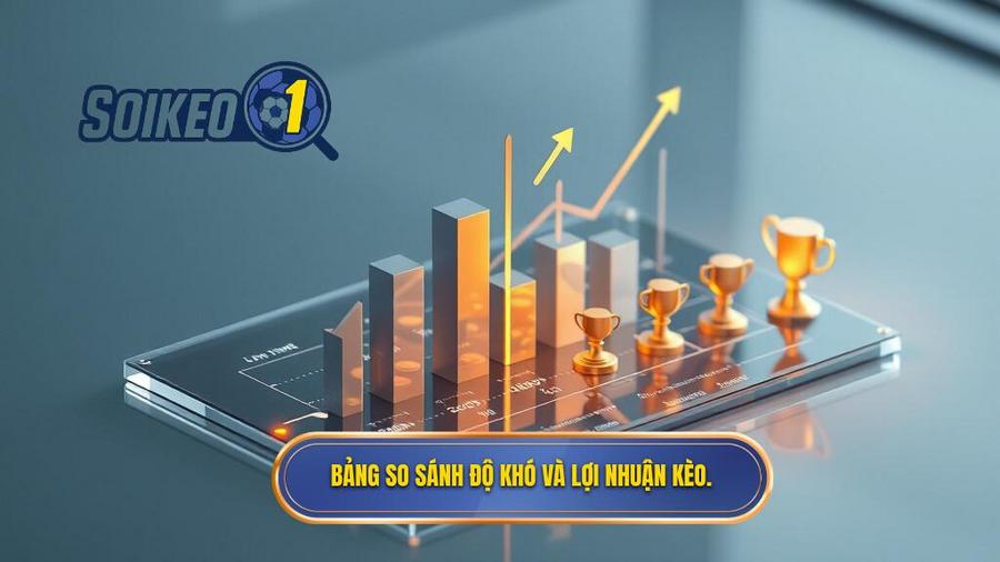 3. Bảng so sánh các loại kèo dựa trên độ khó và lợi nhuận